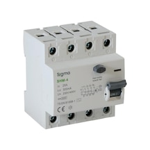 Sigma - 4p 25a 30ma 6ka Trifaze Kaçak Akım Koruma Rölesi Shm4025030