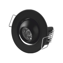 1 Adet Cata Ct 5268 Ufo Yıldız 1.5w Sıva Altı Led Spot Siyah Kasa Gün Işığı 3200k çok renkli