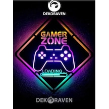 Gamer Zone Led Işıklı Tablo