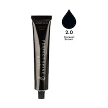 Perfect Shine Permanent Profesyonel Saç Boyası 100 ML En Koyu Kahve/Koyu Kestane Natural