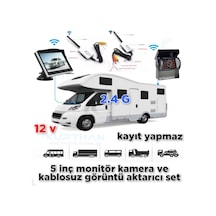 5 '' Monitör+bus Kamera +wifi Görüntü Aktarıcı Seti 12 V Kayıtsız
