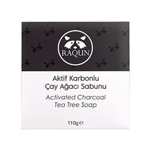 Raqun Doğal Aktif Karbonlu Çay Ağacı Sabunu 110 Gr