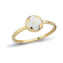 8 Ayar Mineli Trend Altın Kadın Eklem Yüzük Altın