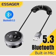 Bt15 Bluetooth 5.3 Araç Kiti+fm Transmitter 3.5mm Aux Jack Hafıza