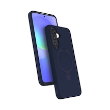 Samsung Uyumlu Galaxy A17 5g Regal Magsafe Standlı Kapak - Lacivert Renkli