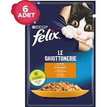 Purina Felix Tavuklu Pouch Yetişkin Kedi Maması 6 x 85 G