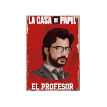 Bedeko Ahşap Tablo 25 Cm X 35 Cm La Casa De Papel Profesor