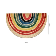 Coco Checasa 45x75 Cm Doğal Koko Kıl Paspas,hindistan Naturel Kapı Önü Paspası Çok Renkli