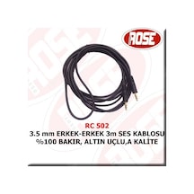3 5 Mm Erkek Erkek 3 Metre Ses Kablosu