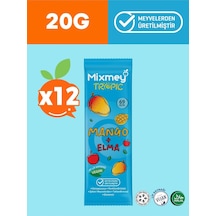 Mixmey Mango Meyve Barı 12 Adet | Atıştırmalıklar – Vegan, Glutensiz, Koruyucusuz (20GR X 12 ADET)