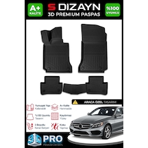Mercedes C Serisi W205 3d Pro Havuzlu Paspas 2014-2020 A+ Kalite 3ds-sdz176