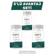 3 Kutu Glp-1 Good Laboratory Practice Tarçın,yeşil Çay Ve Yaban Mersini Ekstratı Içeren Detox Için Yardımcı Takviye Edici Gıda Kapsülü 3 X15 Caps 20'lu Çay Hediyesiyle
