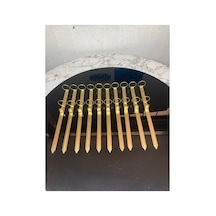 10 Lu Çelik Demir Sabit Olta Kazığı Metal Olta Kazığı Metal Kamış Tutucu