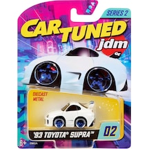 Cartuned Jdm Seri 2 1993 Supra A90 Diecast Arabası, Beyaz, Metal Gövde