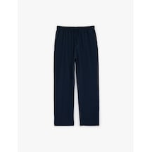 Koton Regular Fit Cepli Krinkıl Beli Bağcıklı Chino Pantolon Lacivert 6sam40016nw Lacivert