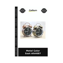 Özel Üretim Dekoratif Masa Saati Retro Ofis Hediye Metal Çalar Saat Alk4687 Çok Renkli
