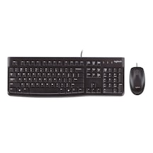 Logitech MK120 Kablolu Q Klavye Mouse Set Siyah