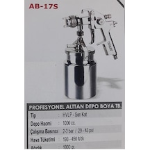 Voylet Ab-17S Boya Tabancası Alttan Depolu N11.146