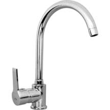 Lavabo Bataryası Güven Safir 9603 Kuğu Eviye Bataryası Gümüş Krom