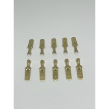 10 Adet 6,3mm Erkek Fiş Terminal Kablo Ucu Sf1eu