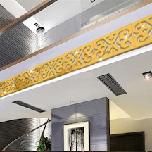 1001Hediye Pleksi Süs Gold Motif Desenli Bordür Duvar Tavan Süsü 20 Adet