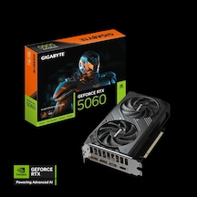 Gıgabyte Gv-n5060wf2max Oc-8gd, Rtx5060, Wındforce Max Oc, 8gb, Gddr7, 128bıt, 2 Fanlı, 1xhdmı, 3xdp