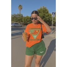 Cosablanca Tennıs Unisex Tişört Yb2 Turuncu