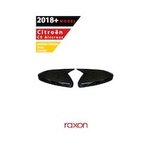 Citroën C5 Aircross 2018+ Batman & Yarasa Ayna Kapağı Parlak Piano Black Sport