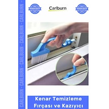 Özel Üretim Kapı Pencere Oluğu Dar Alan Pratik Asılabilir Saplı Kenar Temizleme Fırçası Kazıyıcı