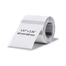 Nıımbot T40 Etiket 40mm X 60mm 125 Adet Şeffaf B1b21sb3s 1923