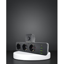 7 Portlu Akıllı Güç Ünitesi Usb Ve Type-c Girişli
