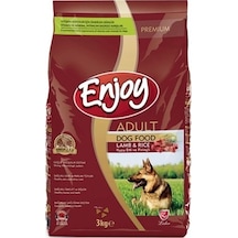 Enjoy Kuzu Etli ve Pirinçli Yetişkin Köpek Maması 3 KG