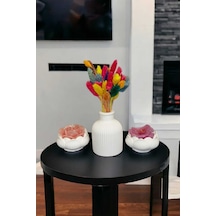 Bernami Vazo Pinterest Pampas Çizgili Vazo Ve Ikili Lotus Çiçeği Mumluk Set 3 Parça Mumlar Ve Çiçekler Dahil Değildir Diğer