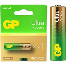 Gp Ultra Alkalin Aa Lr6 İnce Kalem Pil G-tech 4'lü Paket
