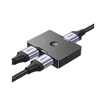 Polham Jazos 2in1 Çift Yönlü Hdmı Switch Adaptör, 4k 60hz, Çift Ekran Bağlantılı Çevirici, Tv,pc,projektör