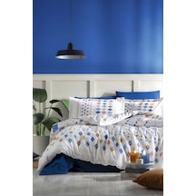 Özdilek Silices Mavi Color Çift Kişilik %100 Pamuk Nevresim Takımı Mavi