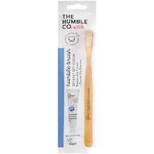 - Humble Brush Travel Kit - Mini Seyahat Seti Çocuklar İçin Çocuk Diş Fırçası Ve 7 Gr Diş Macunu Açık Ahşap