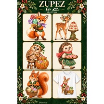 Orman Şeker Bahçesi 6'lı Dtf Transfer Seti - 930812675