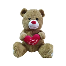 Uçar Oyuncak Pk 25 45 Cm Kahverengi Kalpli Ayı Ucr-004 Çok Renkli