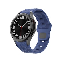 Galaxy Watch 5 40mm Sbt Krd-116 20mm Futbol Desenli Spor Tasarımlı Silikon Kordon-lacivert