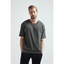 Weweus Haki Oversize Erkek Tişört 1023 Haki