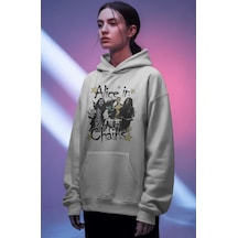 Sevbano Alice İn Chains Rock Metal Müzik Grubu Ön Baskılı Unisex Oversize Siyah