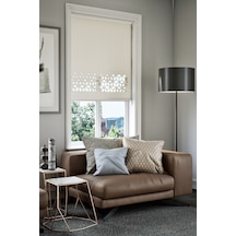Auralight Lazer Kesim Mat Stor Perde, Lazer Kesimli Modern Serisi, M-141002 Ekru Renk Auralight Lazer Kesim Mat Stor Perde, Lazer Kesimli Modern Serisi, M-141002 Ekru Renk