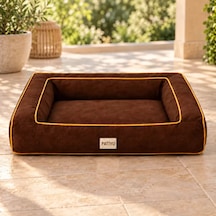 Kedi Köpek Yatağı Sofa Bed - Kiremit Kahve
