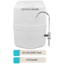 12 Lt Çelik Tanklı 14 Aşamalı Alkali Mineral Filtreli Su Arıtma Cihazı