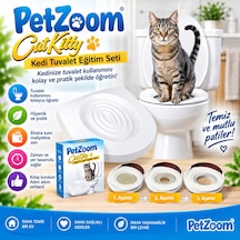 Petzoom Citi Kitty Kedi Tuvalet Eğitim Seti Kedi Klozete Alıştırma Aparatı