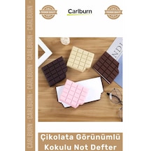 Notdefteri Tatlı Görünüm Sıra Dışı Tasarım Kompakt Anı Defteri Çikolata Görünüm Kokulu Not Defter