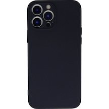 Newface - 712 - İphone 13 Pro Kılıf Nano İçi Kadife Silikon - - Csmo-tex - Koyu Gri