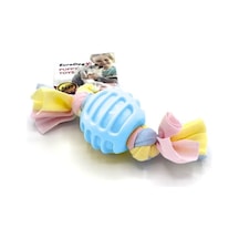 Eurodog&Eurocat Diş İpli Kauçuk Yavru Köpek Oyun Topu 17 x 6 CM