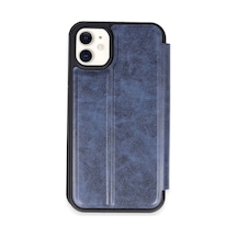 Apple iPhone Uyumlu 11 Kılıf Flip Cover - Lacivert Bz8683140818845